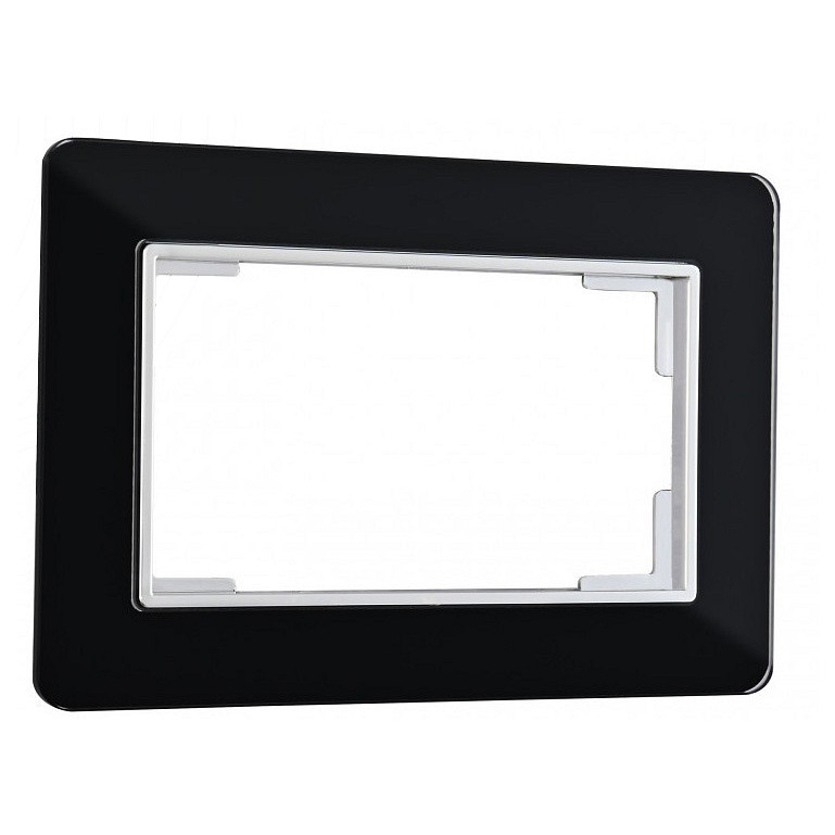 Рамка для двойной розетки arte milano am-503.14 503.14-double.black